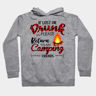 If Lost Or Drunk Wine Please Return To My Camping Hoodie